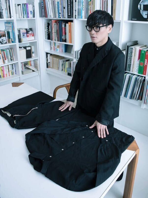 COMME des GARCONS HOMME PLUS 山口一郎着 ポリ縮絨 パンツ コムデギャルソン オム プリュス YI CDG DEUX SHIRT BLACK JUNYA WATANABE MANの画像2