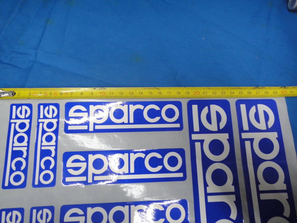 本物！好評に付き再入荷！レーシングスパルコ Racing SPARCO ステッカー 大中小10枚アソート 新品未使用品 在庫限り 送料無(条件_画像2