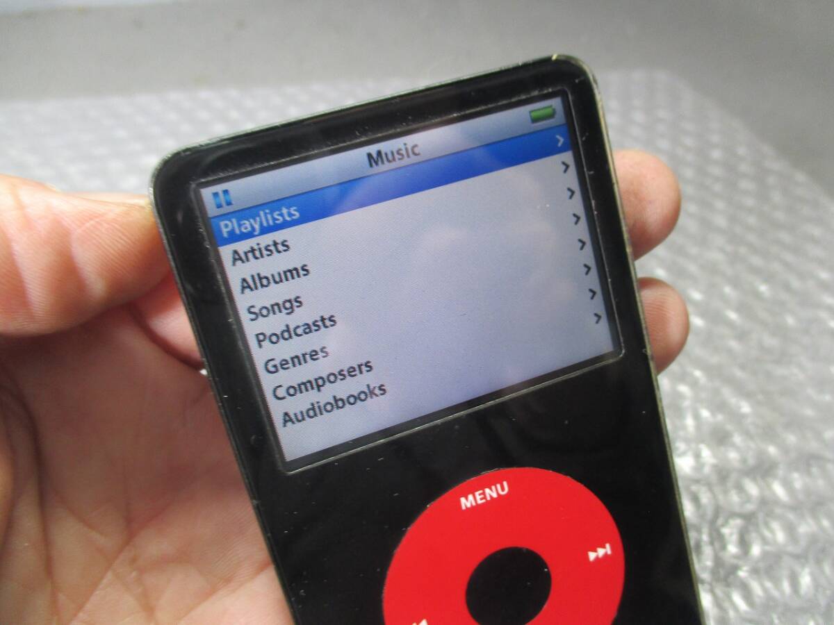 【■Apple iPod classic U2 Special edition ブラック A1136 アップル　スペシャル　エディション 電源OK】ジャンク扱いで★_画像3