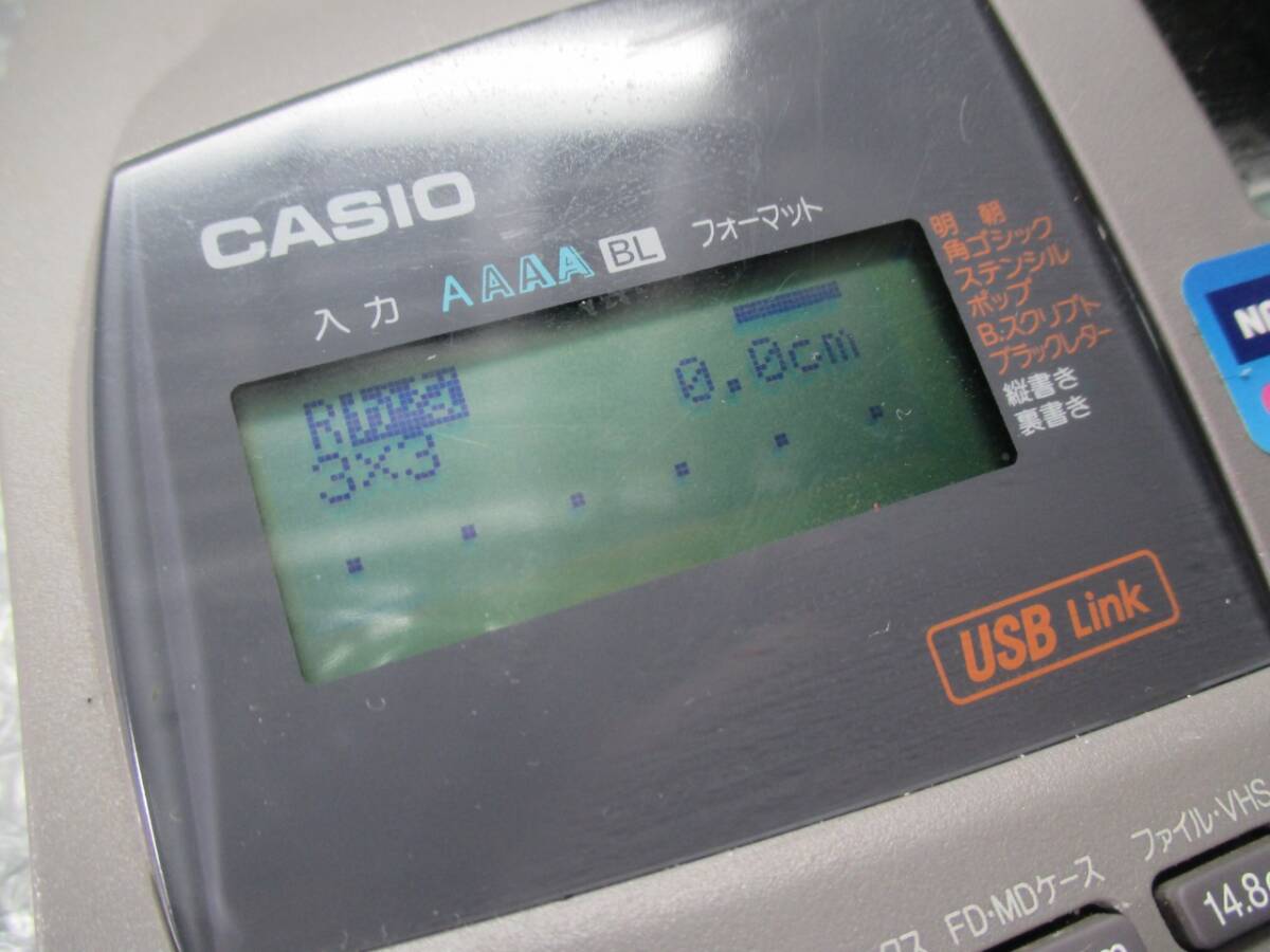 【■CASIO ネームランドBiZ KL-S30 ラベルライター AC電源付き】★ USED　 くわしくありません_画像2