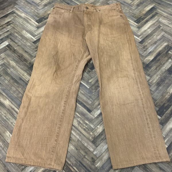 MG232 beige Brown size 34 hemming ending Wrangler color pants 