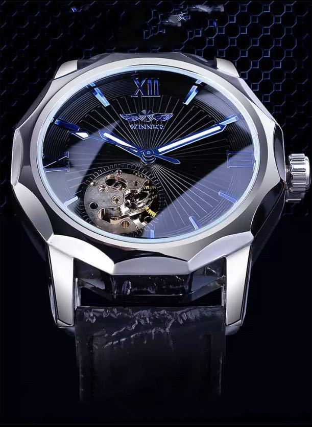 LDL910# 腕時計 メンズ WINNER 高級海外ブランド ルミナス 機械式 ステンレス ビジネス_画像6