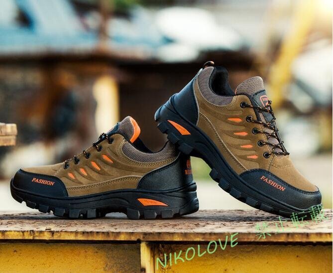 [ outdoor optimum ] trekking climbing shoes sneakers men's shoes . slide camp gray 24.5cm new goods AB313