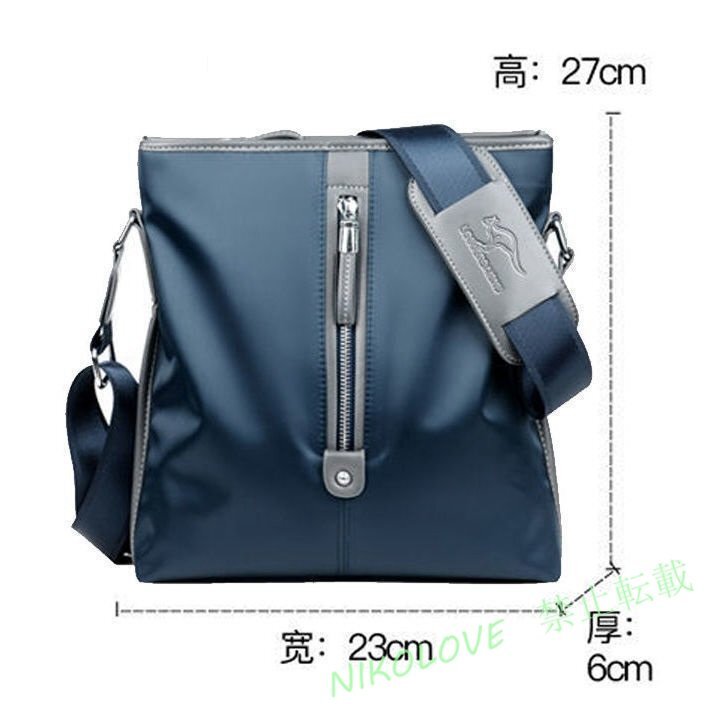 新品 防水ナイロン 高品質 ショルダーバッグ ビジネスバッグ メンズ バッグ 鞄 大容量 斜めがけ 軽量 カバン 通学 ネイビー AB263_画像3