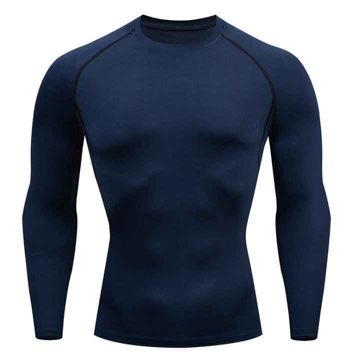 7色 長袖 コンプレッション メンズ tシャツ トレーニングウェア トップス 吸汗速乾 HE589の画像2