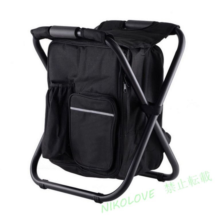  rucksack chair folding chair rucksack keep cool bag heat insulation outdoor line row motion . camp barbecue green new goods AB168