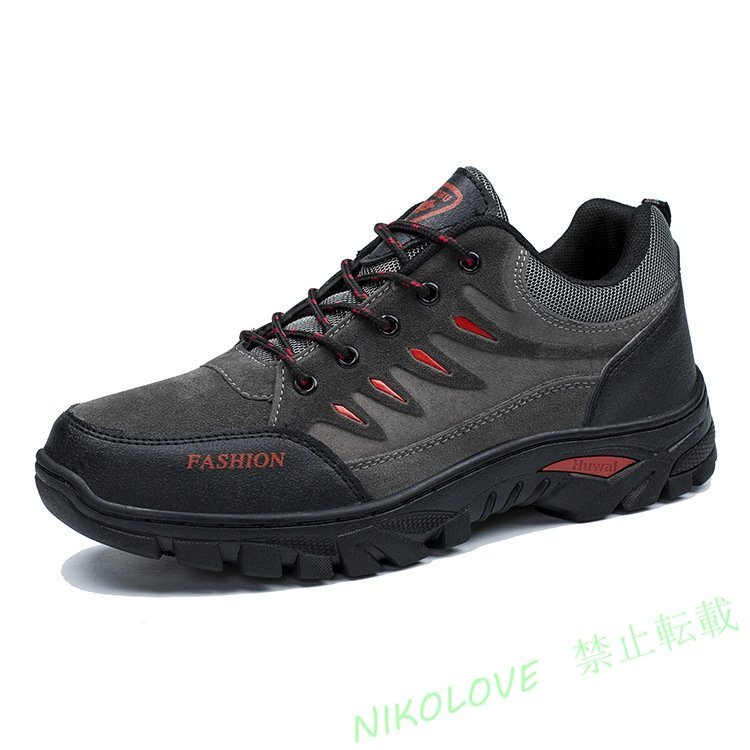 [ outdoor optimum ] trekking climbing shoes sneakers men's shoes . slide camp gray 24.5cm new goods AB313