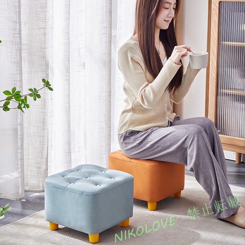 新品 お色選択可 イス スツール 北欧 家具 雑貨 ローチェア 椅子 インテリア スツール グリーン ブルー かわいい チェアAA722_画像8