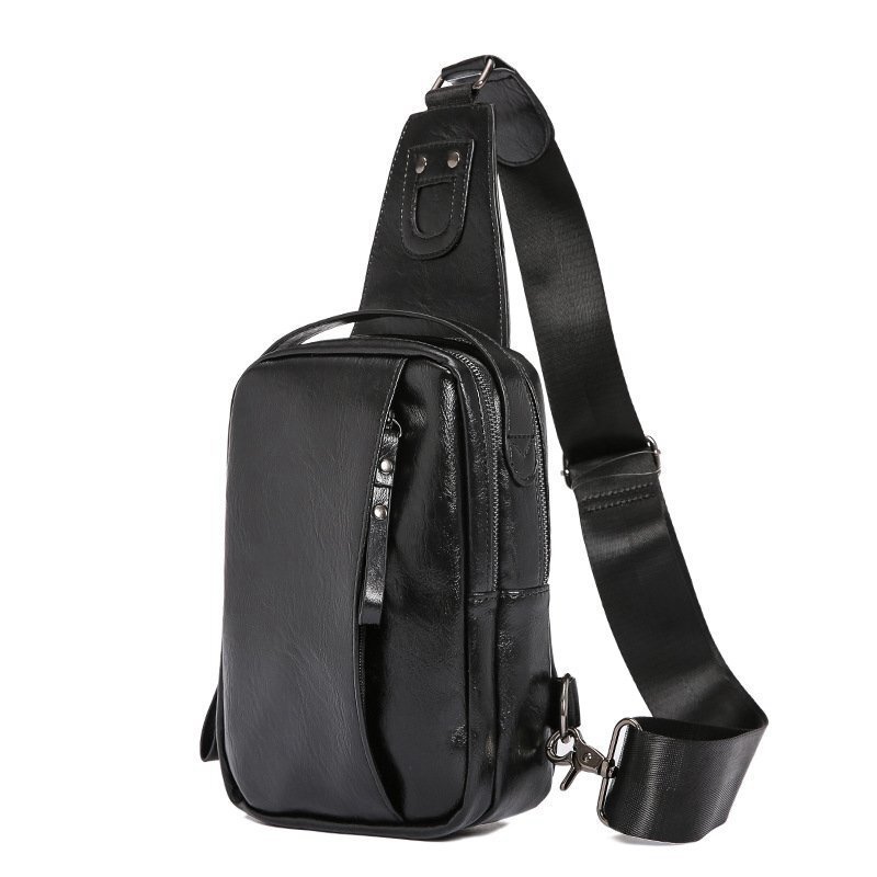  leather shoulder bag black high capacity shoulder bag body bag sakoshu men's leather HE430