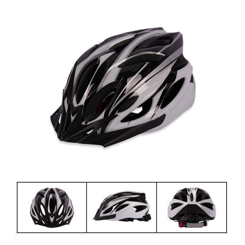 自転車 ヘルメット 軽量 高剛性 大人 ロードバイク サイクリング 016黒＆白 HE829_画像2
