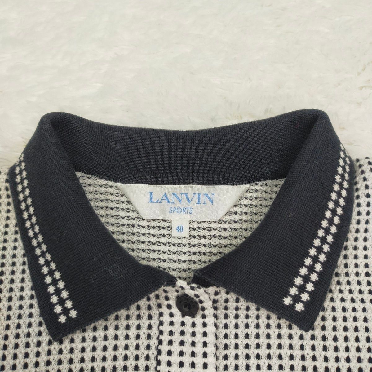 LANVIN SPORT ランバン スポール 春夏 ゴルフ ポロシャツ 半袖 レディース サイズ40