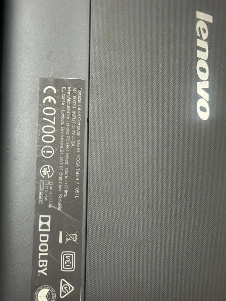 ジャンク タブレット Lenovo YOGA tablet 2-1051L windows8 wifi 10型 黒 不動_画像7