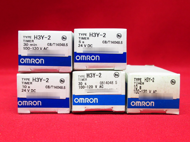 未使用品 OMRON オムロン ソリッドステート タイマ H3Y-2 10s 200-230V 5個セット 管理6B0302G-YP_画像1