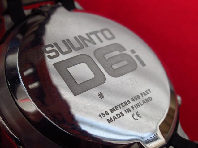 SUUNTO スント D6i ダイビングコンピューター ダイコン 箱、説明書、別売ポーチ付 管理6A0314A-B09の画像5