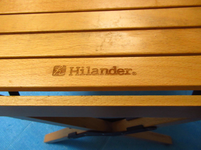 Hilander ハイランダー ロールウッドテーブル 高さ43cm 収納袋付き 管理6k0318F-C04_画像5