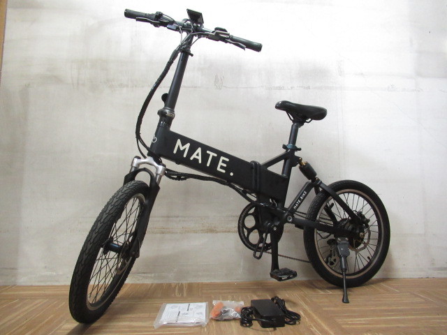 MATE CITY メイト シティ ブラック 折りたたみ 電動アシスト自転車 ジャンク 管理6Y0219A_画像1