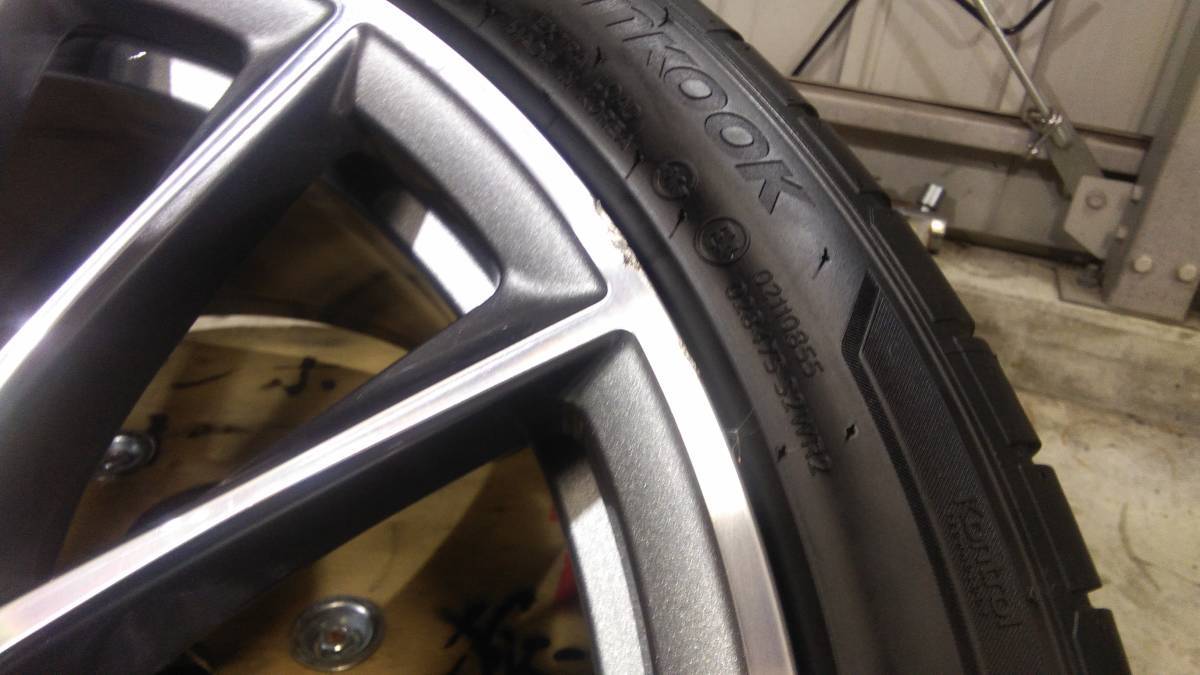 送料無料！タイヤほぼ新品　ベンツ AMG Sクラス W223 純正 20インチ 9J +34 10J +48.1 Hankook ventus S1 evo3 255/40R20 285/35R20 _画像6