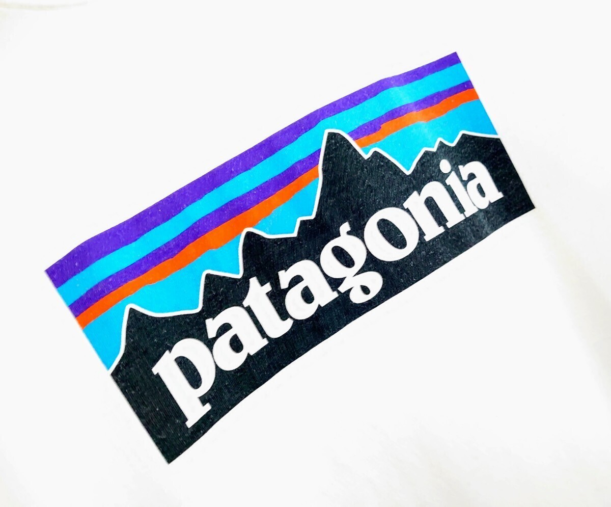 patagonia P-6 Logo Responsibili-tee★パタゴニア ロゴ レスポンシビリティー ロングスリーブ 長袖 Tシャツ Mの画像4