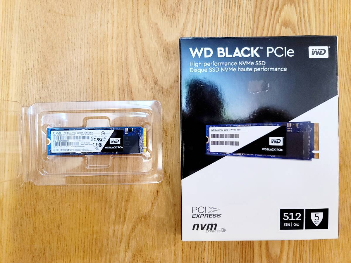 WESTERN DIGITAL WD Black PCIe WDS512G1X0C SSD 512GB_画像1