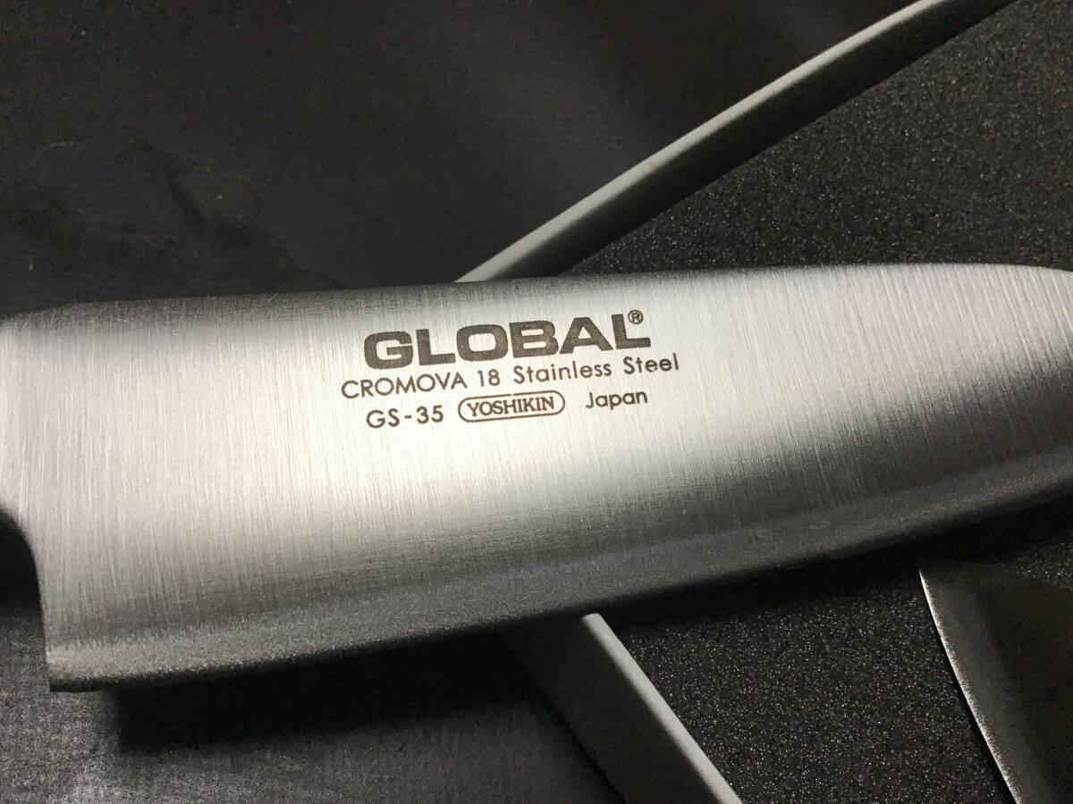 GLOBAL グローバル グローバル 万能包丁 2本まとめ 3点セット 新品未使用 三徳 全長30cm 刃17、5cm 24cm 刃12cm の画像4