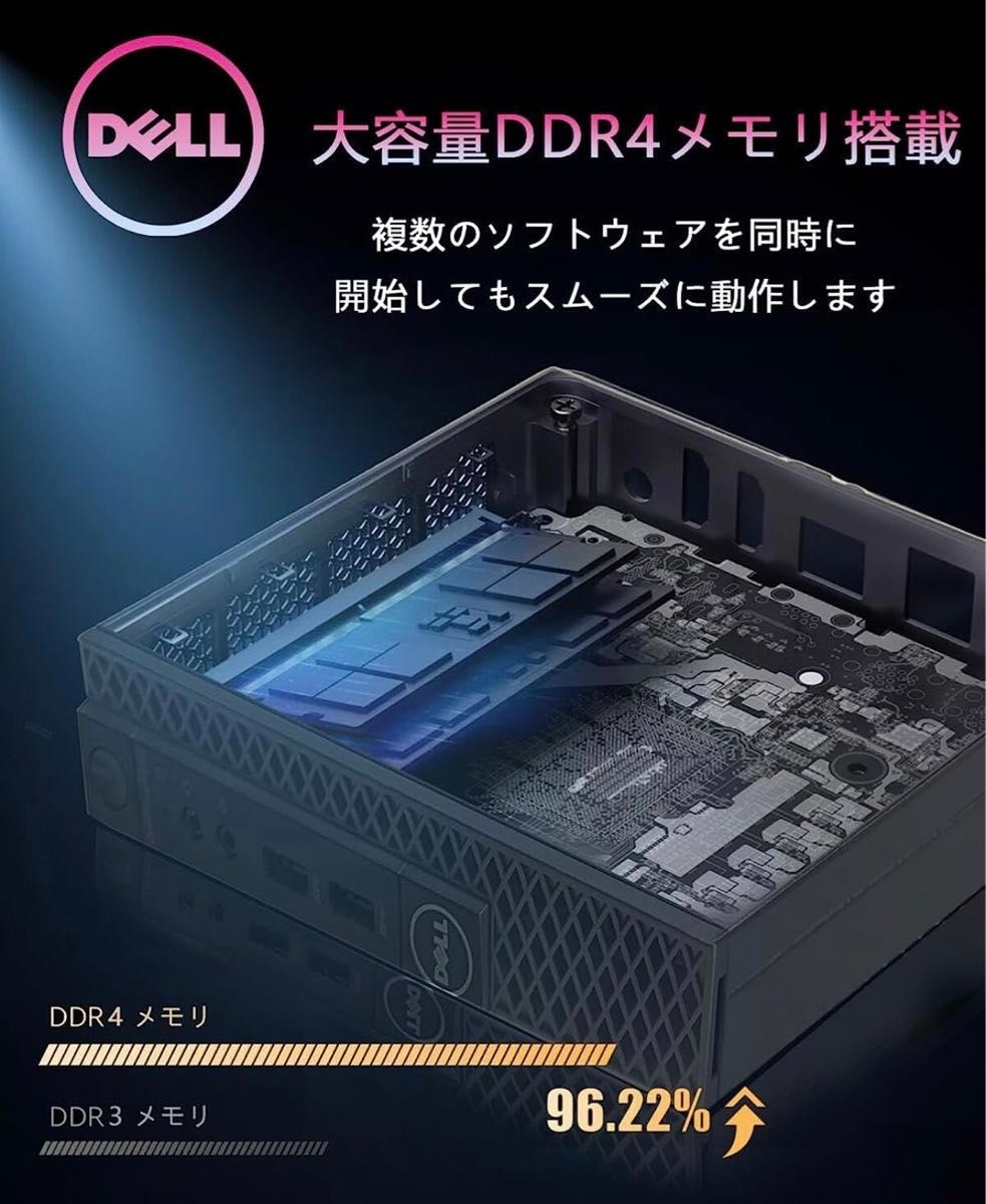 デルDell3050 office2021 /Celeron G3900T /8GB  /M.2SSD256GB+HDD320GB