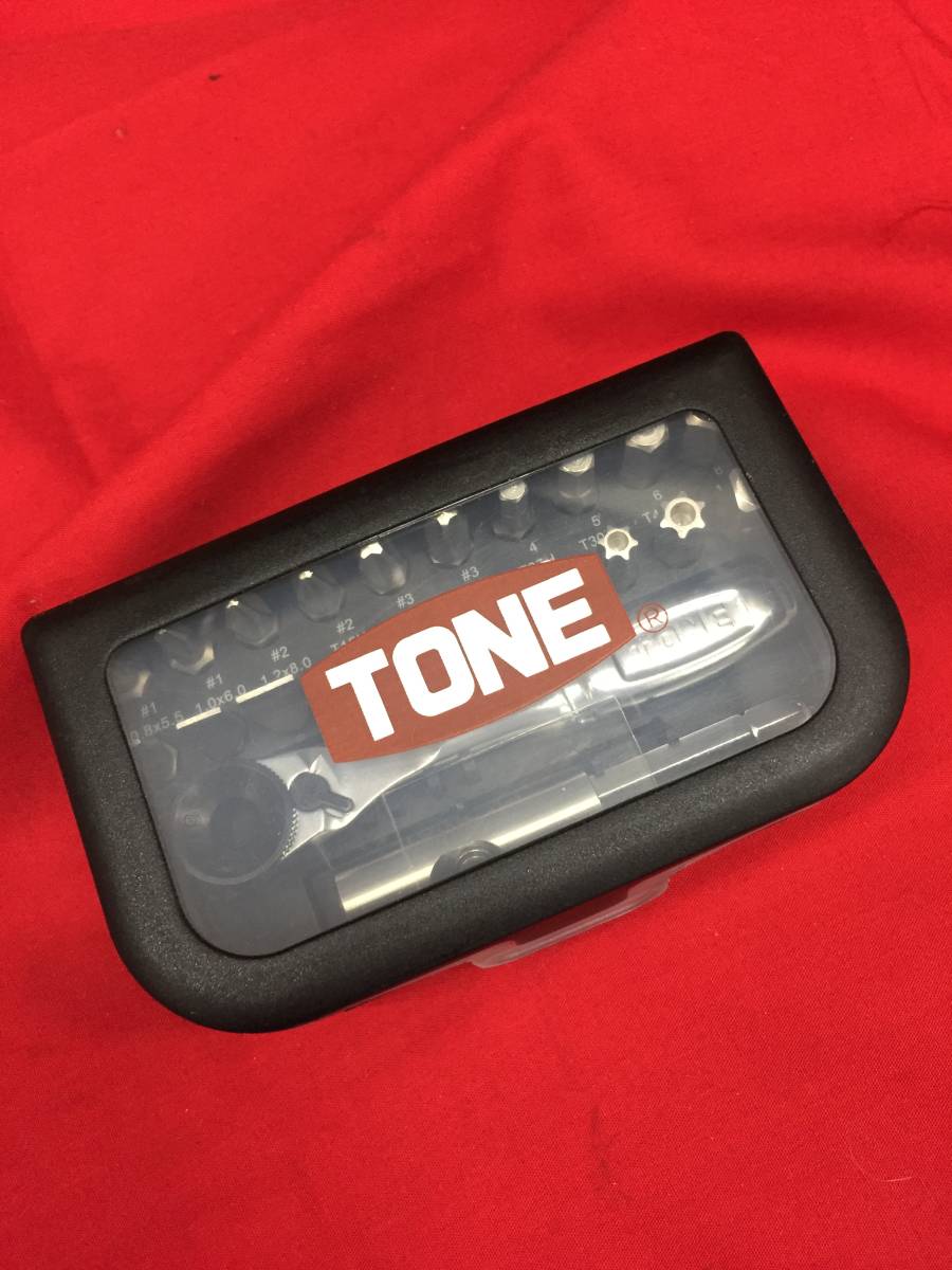 【中古品】■レターパック発送■トネ(TONE) ビットラチェットセット ビット差込 BRS20 &6.35mm(1/4") 内容22点 /ITUOW8ZQ0UX2_画像3