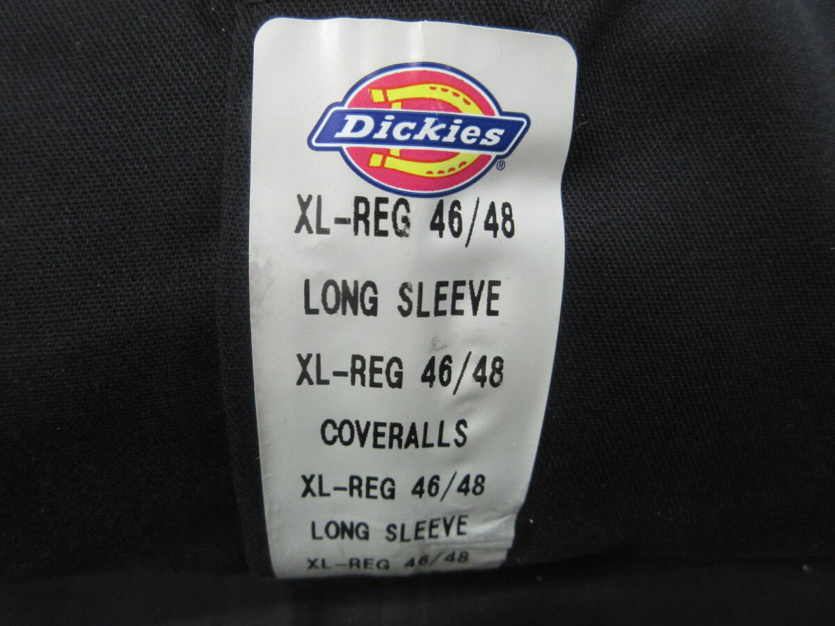 【訳あり】未使用　ディッキーズ　Dickies デラックスカーバーオール 黒 ブラック 長袖 XL-REG 46/48　 _画像3