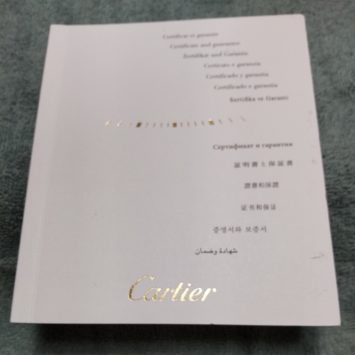 Cartier 国際 保証書 純正品 付属品 正規品 ギャランティ カルティエ 未記入 オープン 05