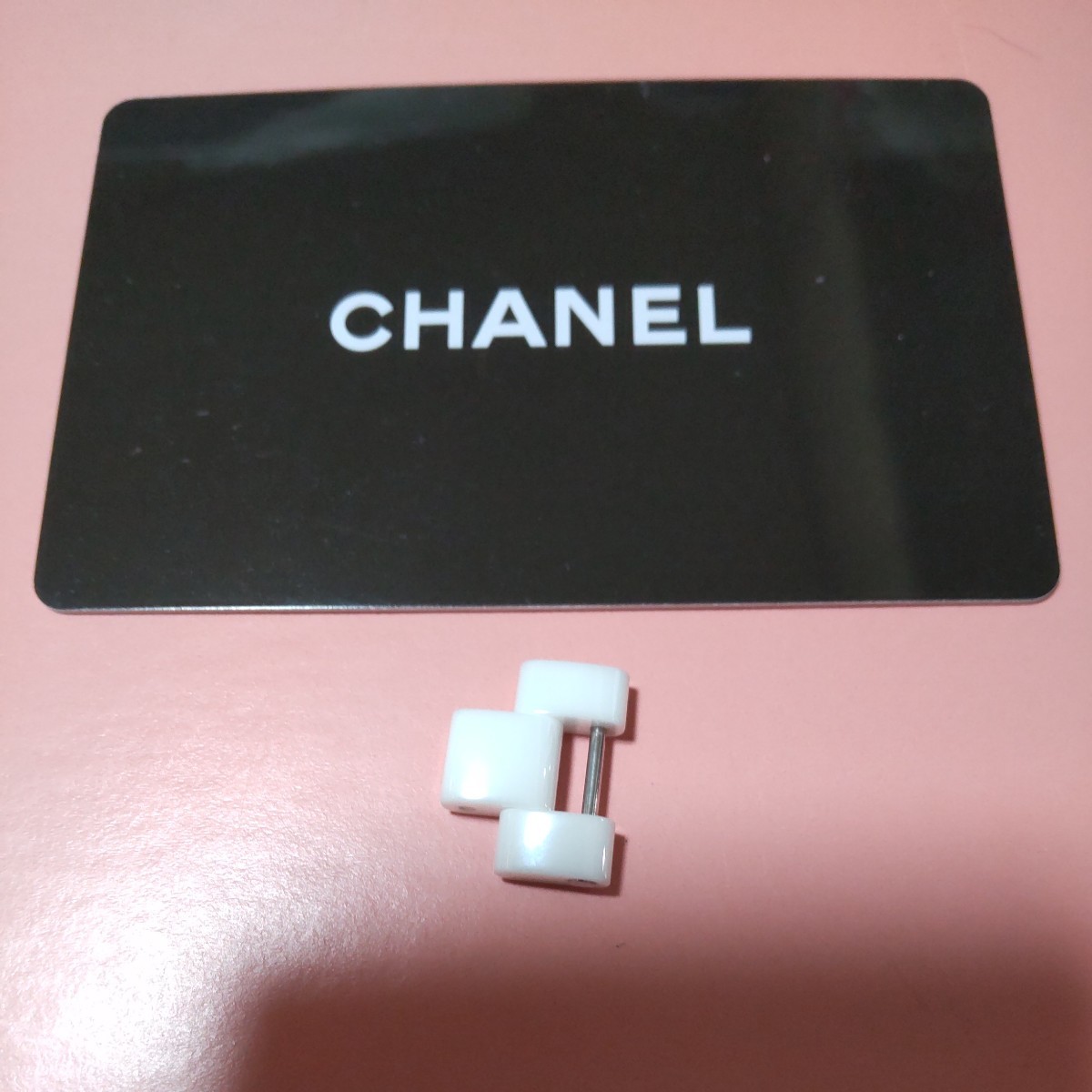 CHANEL J12 調整 駒 セラミック 白 ベルト 1 コマ WH シャネル 純正品 17mm 正規品 未使用 メンズ 駒 ブレスレット 延長 9mm 位 01