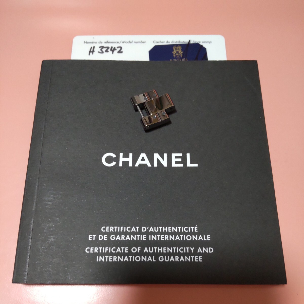 CHANEL J12 ブレスレット 調整 延長 クロマティック ベルト 1.5 コマ クローム色 シャネル 純正品 幅 17mm 正規品 未使用 メンズ 付属品 01_画像3