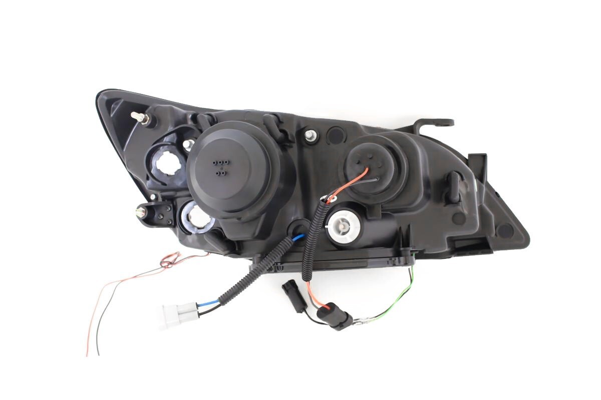 アルテッツァ 10系 LEDイカリングプロジェクター ヘッドライト & LED JDMブラック テールランプ 左右 セット IS300 日本光軸_画像3
