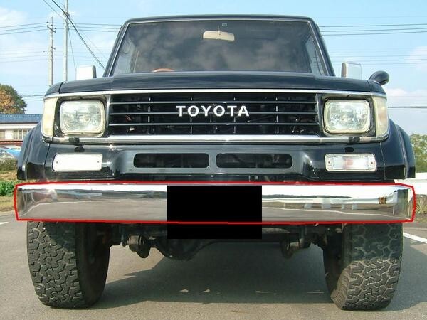  Toyota Land Cruiser 70 серия хромированный передний бампер PZJ70V PZJ70 BJ70V BJ71V BJ73V BJ74V HZJ70V HZJ70 Land Cruiser 