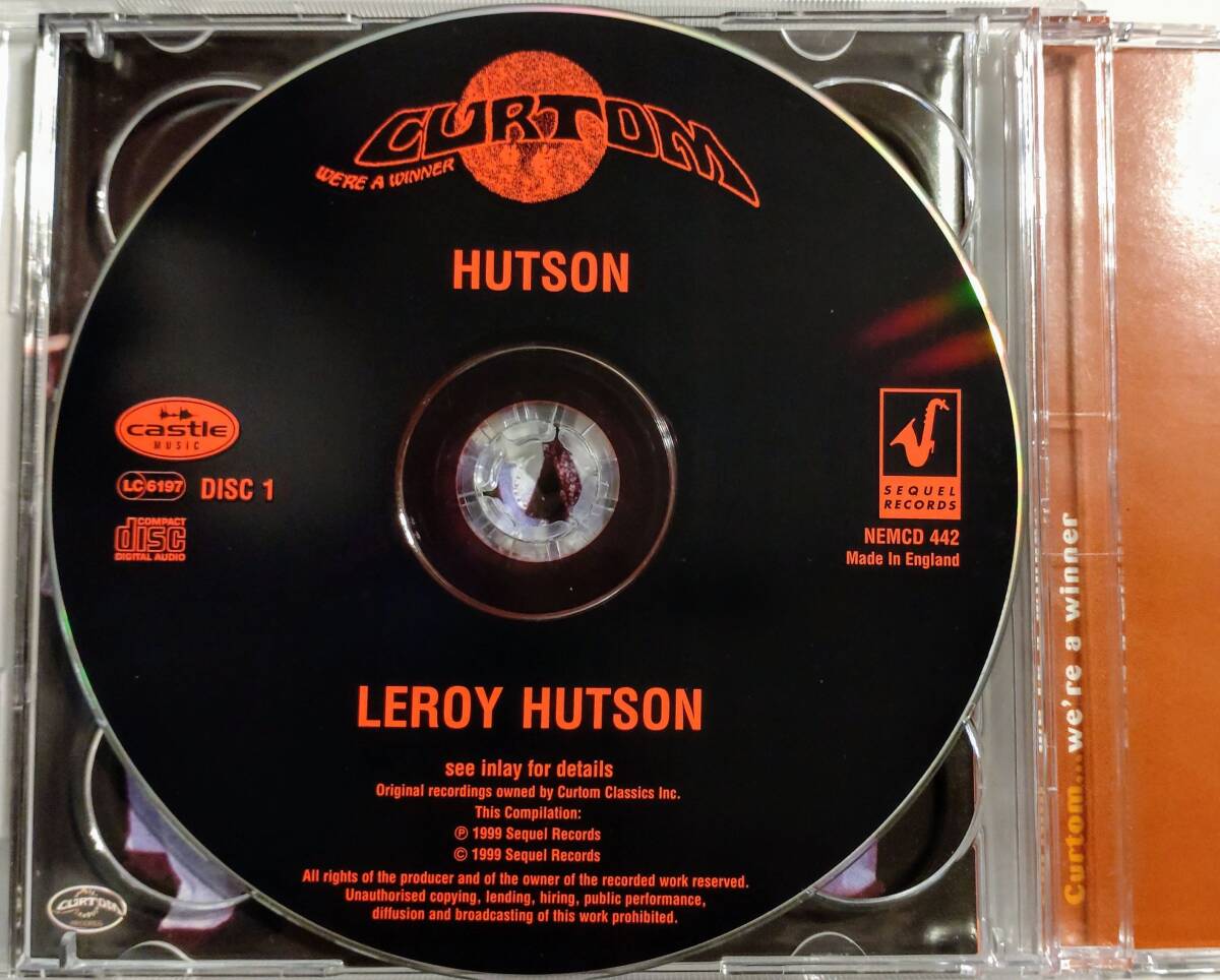 ●CD● Leroy Hutson ／ 2枚組 ２in 1 「Feel the Spirit」 と 「Hutson」 ●お得　２アルバム収録 　_画像5