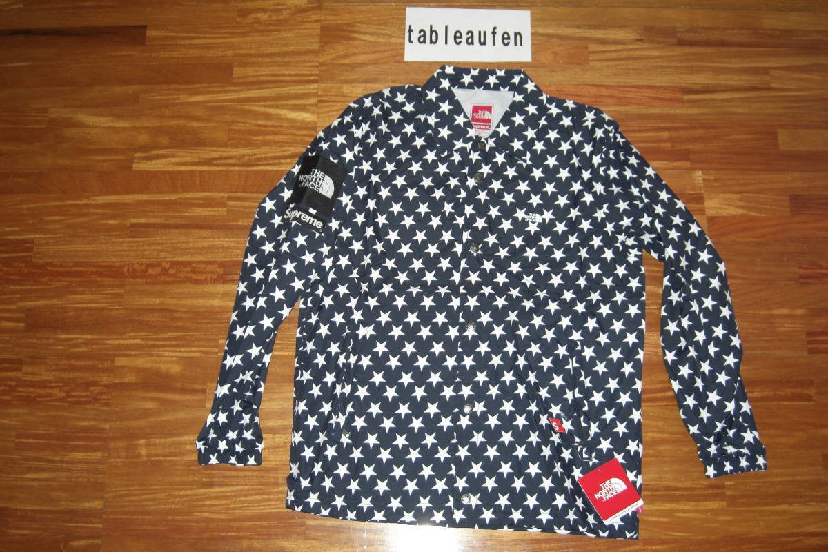 【未使用】15SS Supreme The North Face Packable Coaches Jacket small Navy シュプリーム コーチジャケット Sサイズ