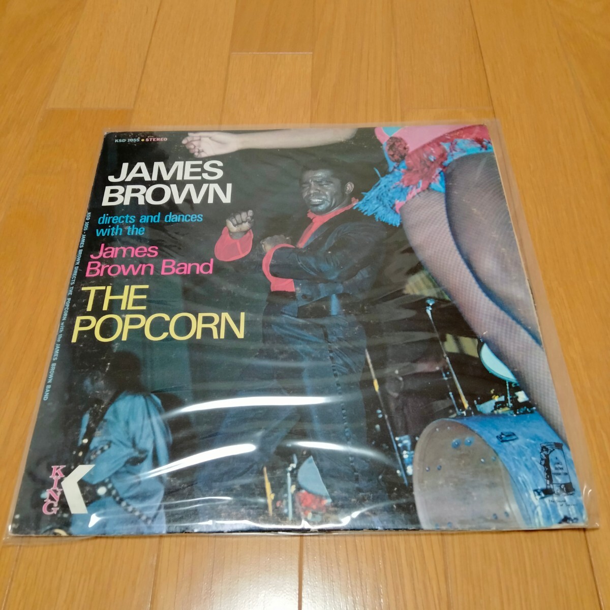 JAMES BROWN the popcorn ＬＰ レコード　オリジナル盤_画像1