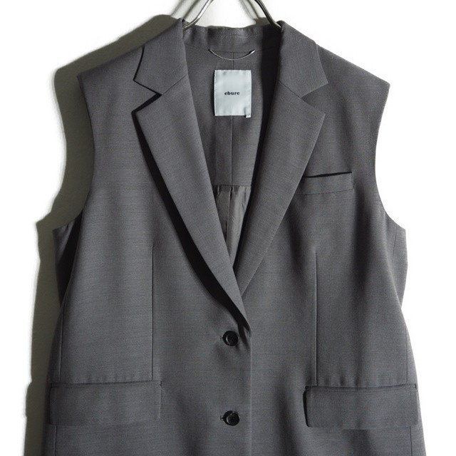 M2876H2 Vebureeb-ruV шерсть длинный жилет серый лучший серый F / длинный лучший безрукавка пальто season отсутствует 