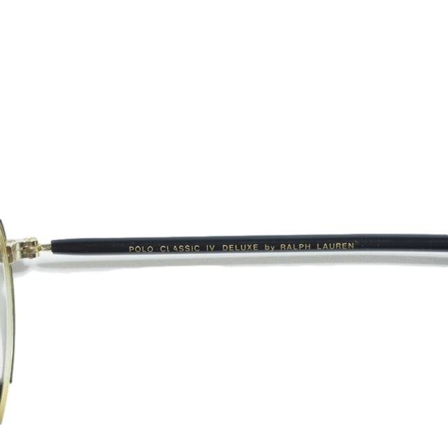 M5912f18　▼POLO RALPH LAUREN ポロラルフローレン▼　日本製 アイウェア ブラック ゴールド / コンビフレーム 眼鏡 メガネ レディース_画像4