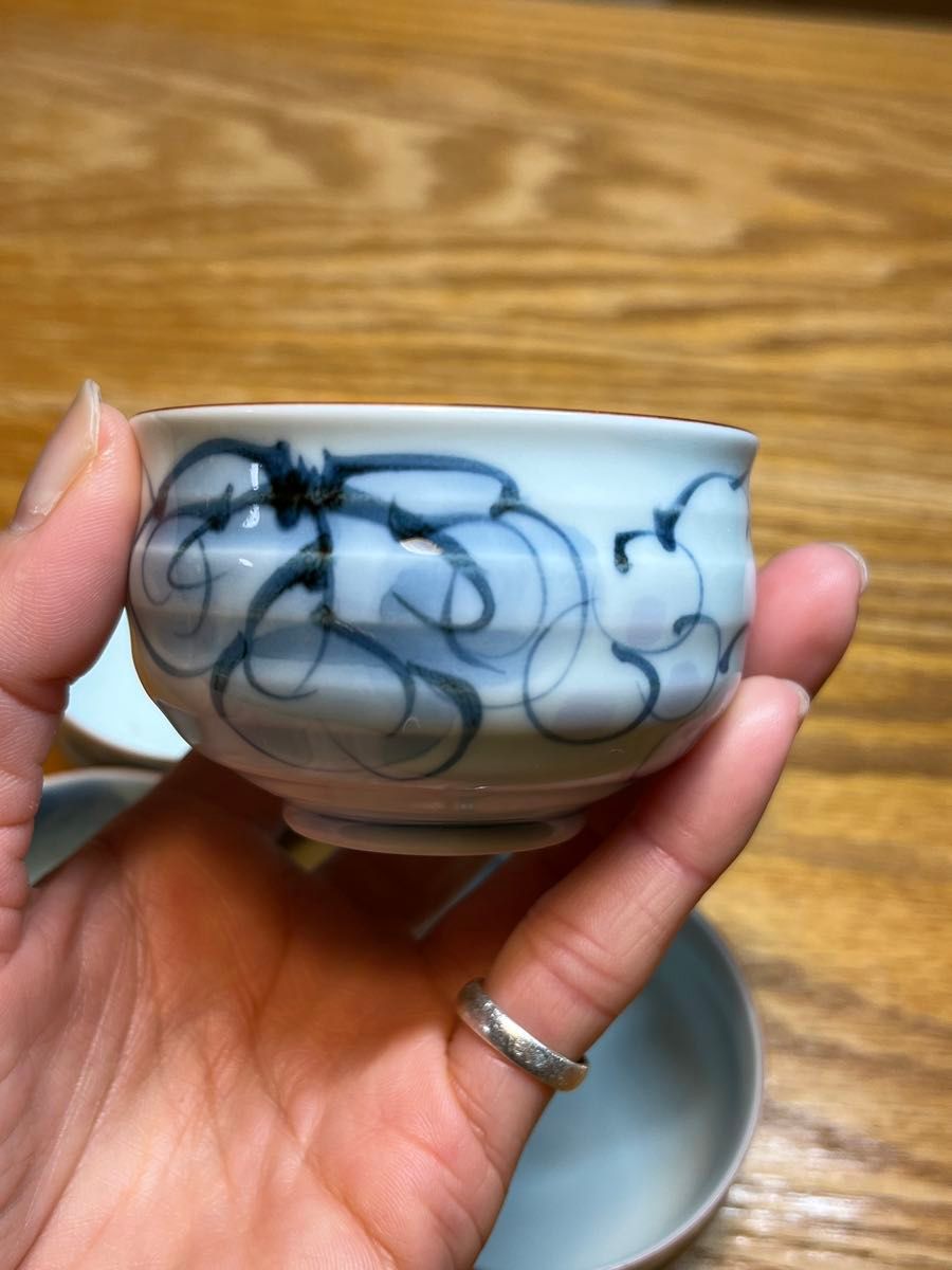 有田焼　祥窯　葡萄柄　ぶどう柄　湯呑み　茶碗　茶器　 和食器　絵付