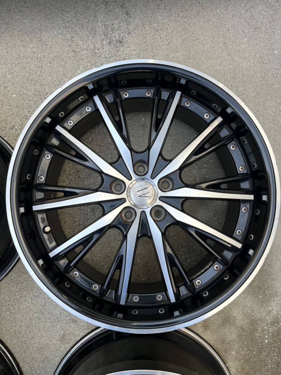 中古 アネーロ 20x8.5j+43 2本、20x9.5j+45 2本 PCD114.3 5穴_画像4