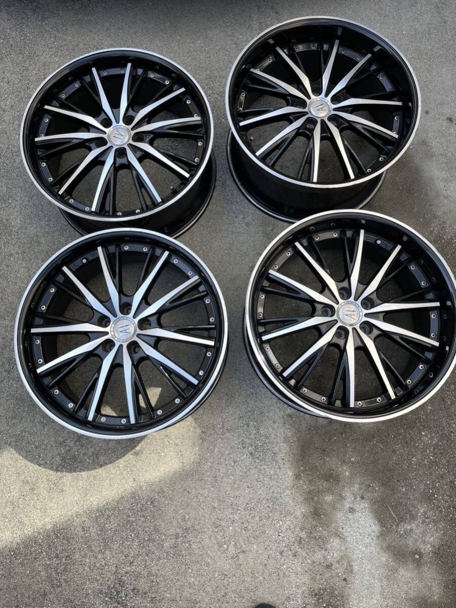 中古 アネーロ 20x8.5j+43 2本、20x9.5j+45 2本 PCD114.3 5穴_画像1