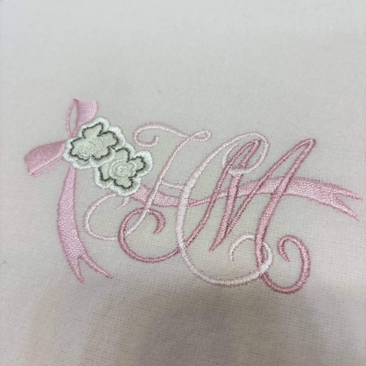未使用 3点セット モリハナエ EYEN kohoro no shihi Burberrys フラットシーツ 綿100% 日本製 140×240㎝ 150×250㎝ 白 ピンク 刺繍の画像3