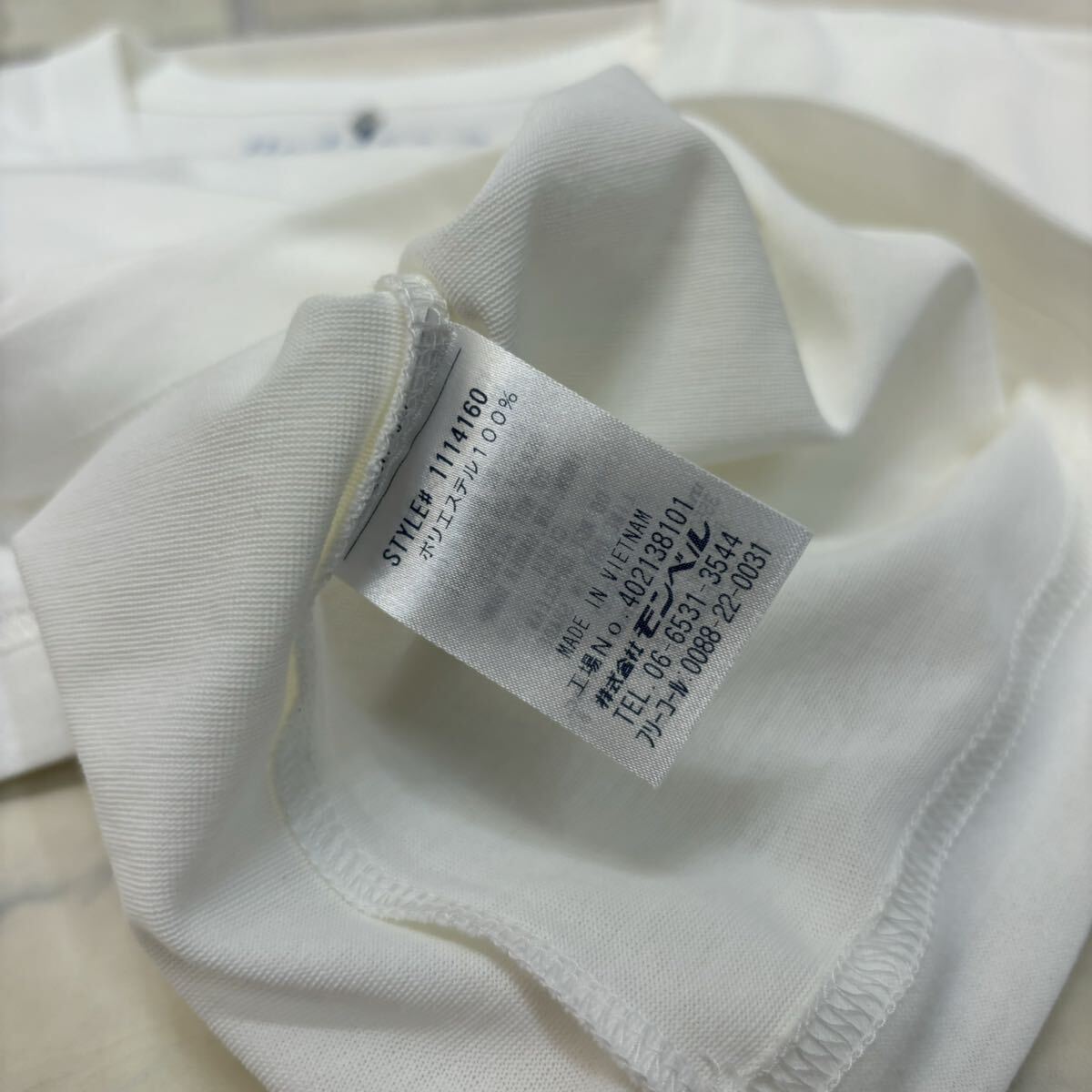 未使用 mont-bell 半袖 Tシャツ 白 ホワイト ポリエステル100% XL モンベル メンズ_画像7