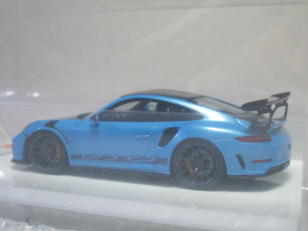 AXELL WORKS EM 573 AX3 PORSCHE 911(991.2) GT3 RS Weissach Package 2018 Azzurro Pearl ポルシェ アクセルワークス！_画像3