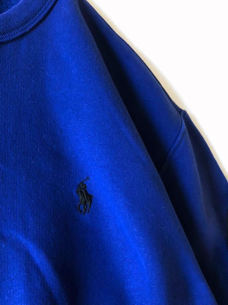 ポロ ラルフローレン POLO RALPH LAUREN 大人可愛いゆったりワンポイントポニー刺繍上質コットンスウェットプルオーバー♪_画像4