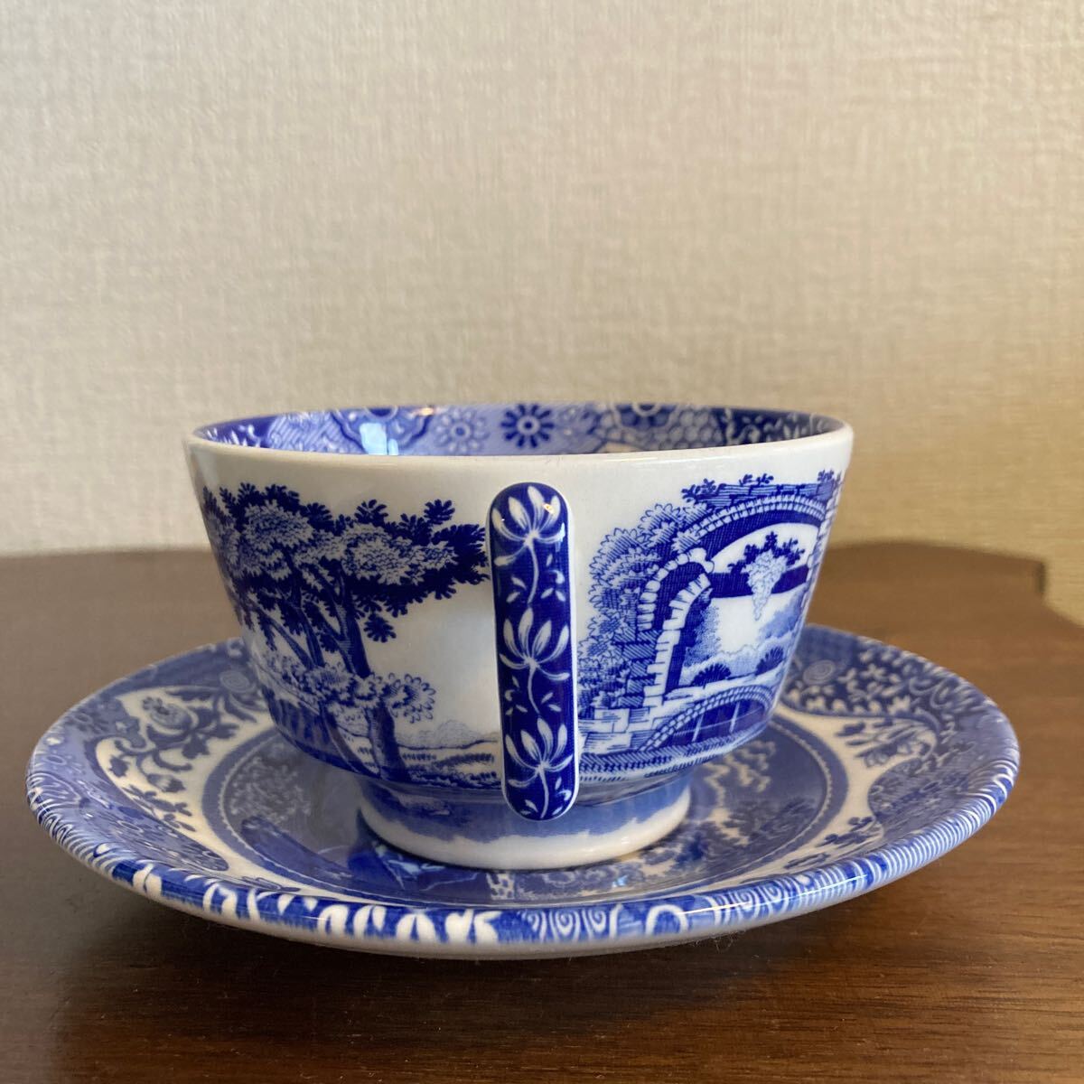 Spode スポード ブルーイタリアン カップ＆ソーサー USED 美品 イギリス製の画像10