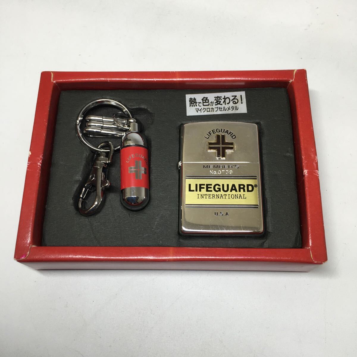 【未使用品】ZIPPO ジッポー LIFE GUARD 限定品 No.0739 マイクロカプセル　ライフガード　Zippo 【IK-01174】_画像2