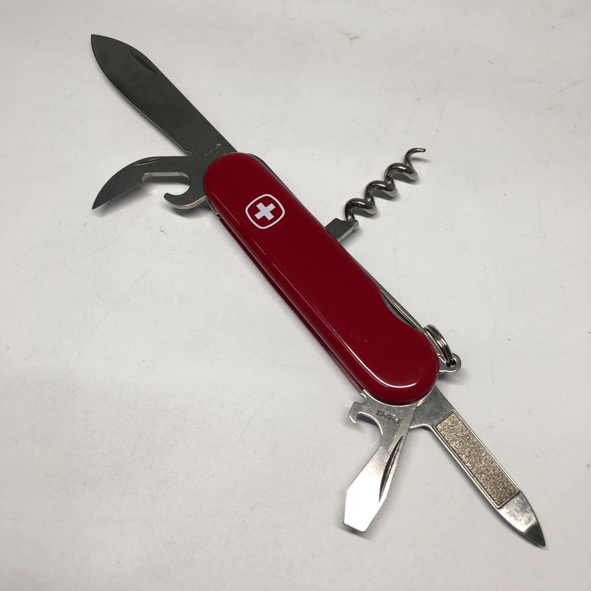 【美品】VICTORINOX ビクトリノックス マルチツール ウェンガー アウトドア WENGER CUTLERY WORKS 1893 アーミー ナイフ【IK-01248】の画像7