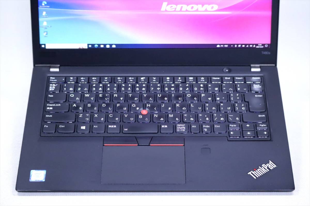 【1円～】Corei7 GeForceMX150 タッチ液晶 大容量メモリ24G！バッテリー良好！ThinkPad T480s i7-8650U RAM24G SSD256G 14.0FHD Win10_画像3