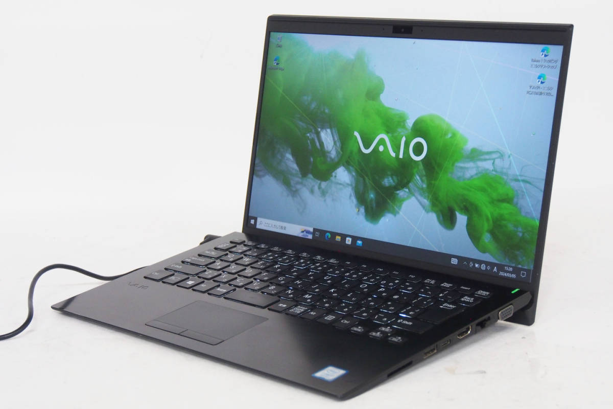【即配】Corei7 軽量薄型 日本製 VAIO Pro PK VJPK11C11N i7-8565U RAM16GB SSD256GB 14型FHD カメラ Type-C Win10Pro