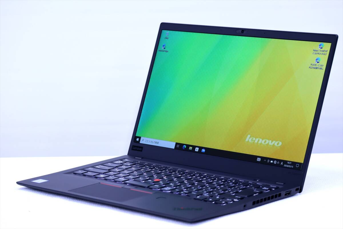 【即配】Corei7 新品大容量SSD搭載!バッテリー良好!ThinkPad X1 Carbon Gen6 i7-8650U RAM16GB SSD512GB 14.0FHD Win10 Thunderbolt3